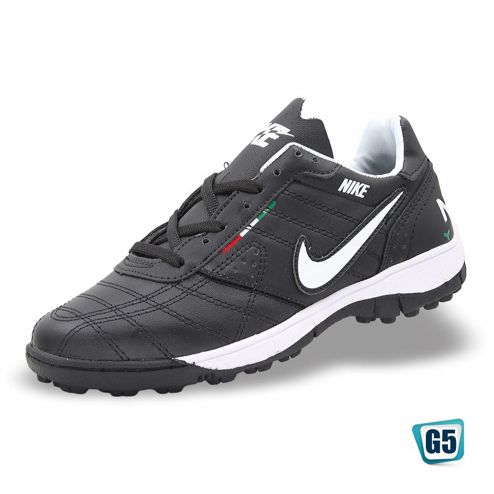 TENIS DE FUTBOL RÁPIDO RÉPLICA NIK TIEMPO LEGEND 2416-4H COLOR NEGRO BLANCO