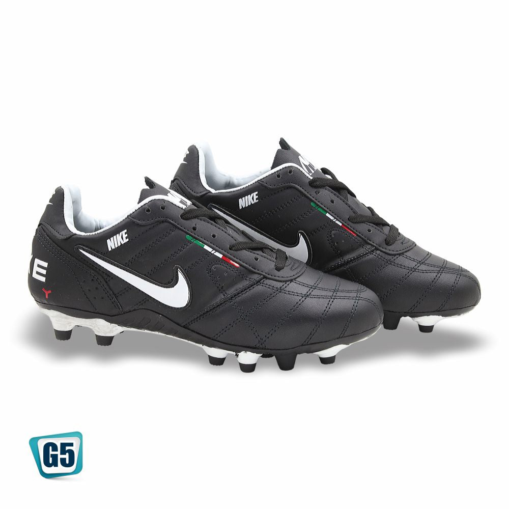 TENIS DE FUTBOL SOCCER RÉPLICA NIK TIEMPO LEGEND 2437-2H COLOR NEGRO BLANCO