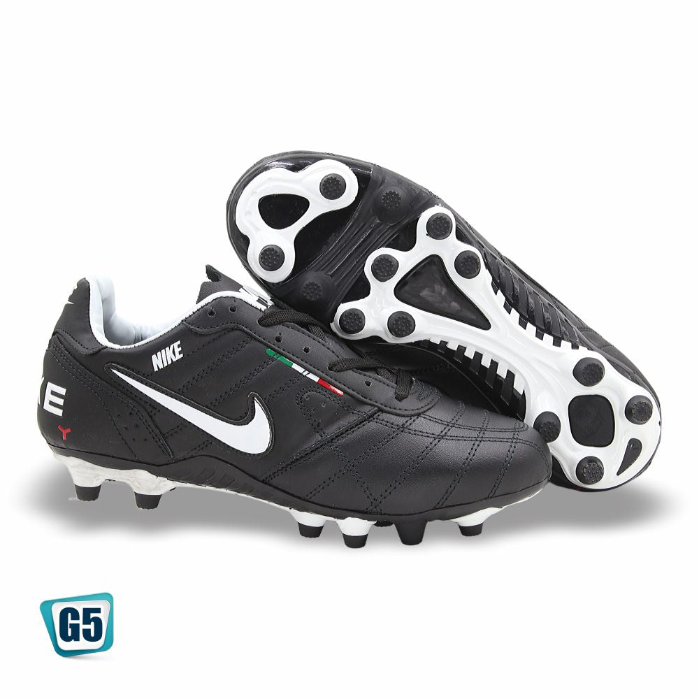 TENIS DE FUTBOL SOCCER RÉPLICA NIK TIEMPO LEGEND 2437-2H COLOR NEGRO BLANCO
