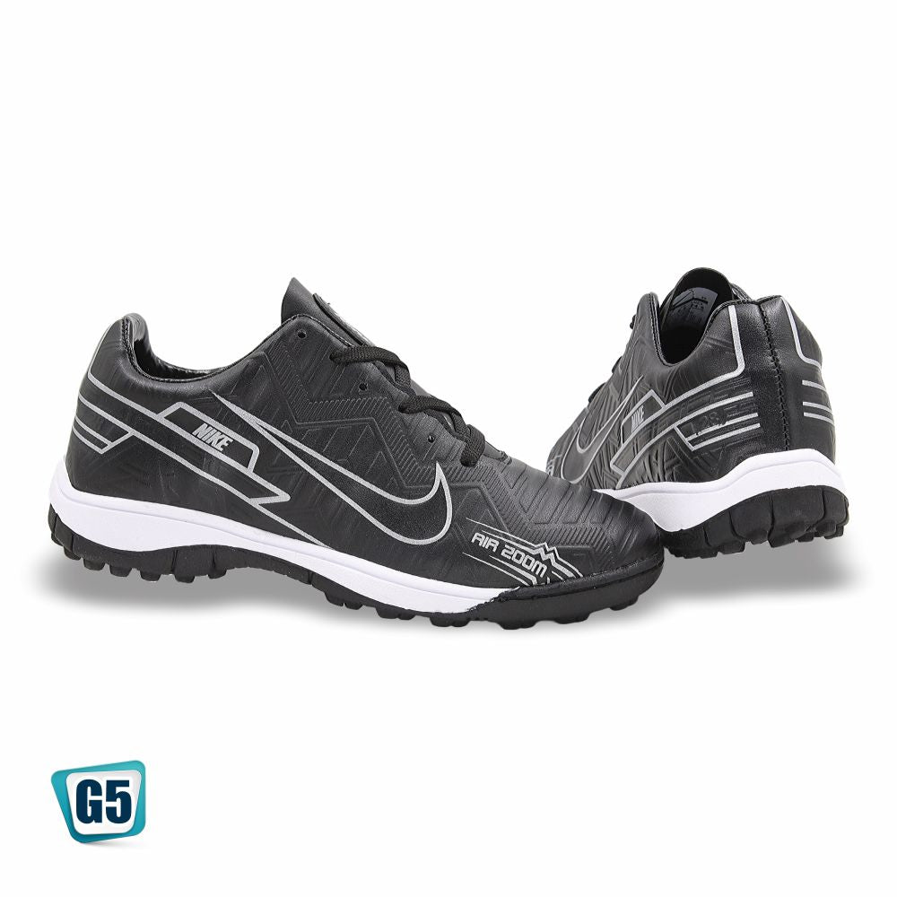 TENIS DE FUTBOL RÁPIDO RÉPLICA NIK ZOOM VAPOR 2414-2H COLOR NEGRO PLATA