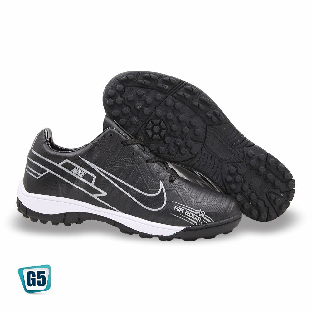 TENIS DE FUTBOL RÁPIDO RÉPLICA NIK ZOOM VAPOR 2414-2H COLOR NEGRO PLATA