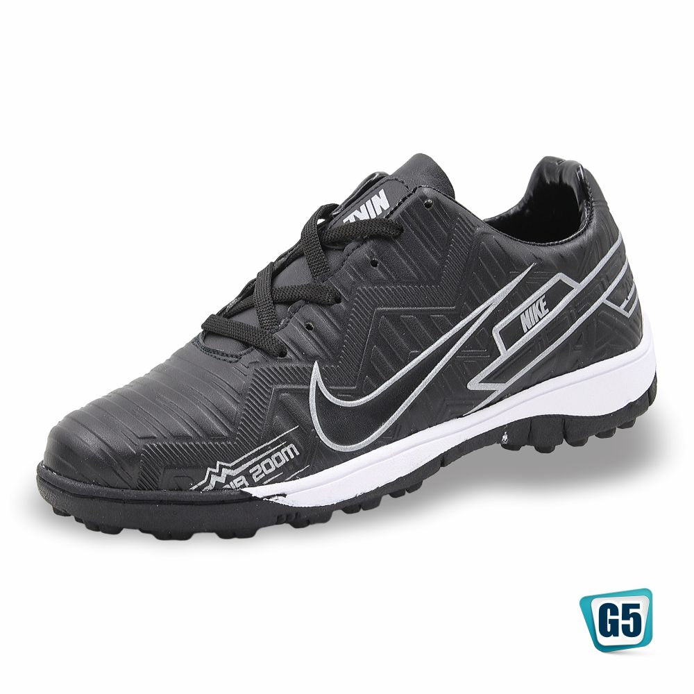 TENIS DE FUTBOL RÁPIDO RÉPLICA NIK ZOOM VAPOR 2414-2H COLOR NEGRO PLATA