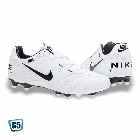 TENIS DE FUTBOL SOCCER RÉPLICA NIK TIEMPO LEGEND 2437-1H COLOR BLANCO NEGRO