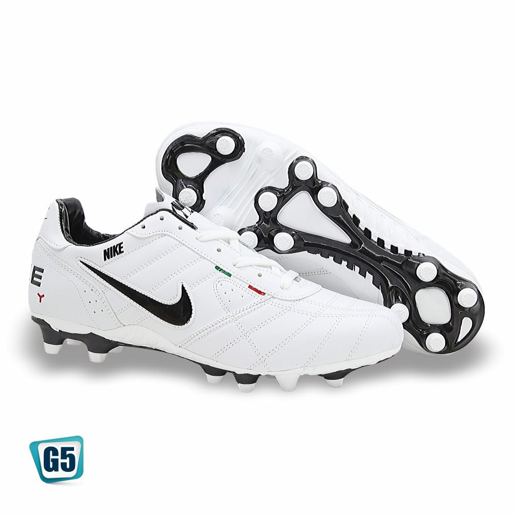 TENIS DE FUTBOL SOCCER RÉPLICA NIK TIEMPO LEGEND 2437-1H COLOR BLANCO NEGRO