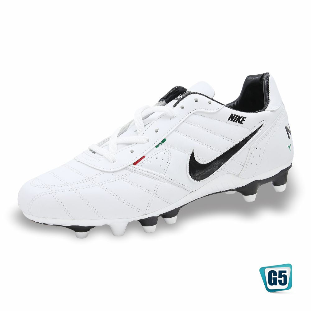 TENIS DE FUTBOL SOCCER RÉPLICA NIK TIEMPO LEGEND 2437-1H COLOR BLANCO NEGRO
