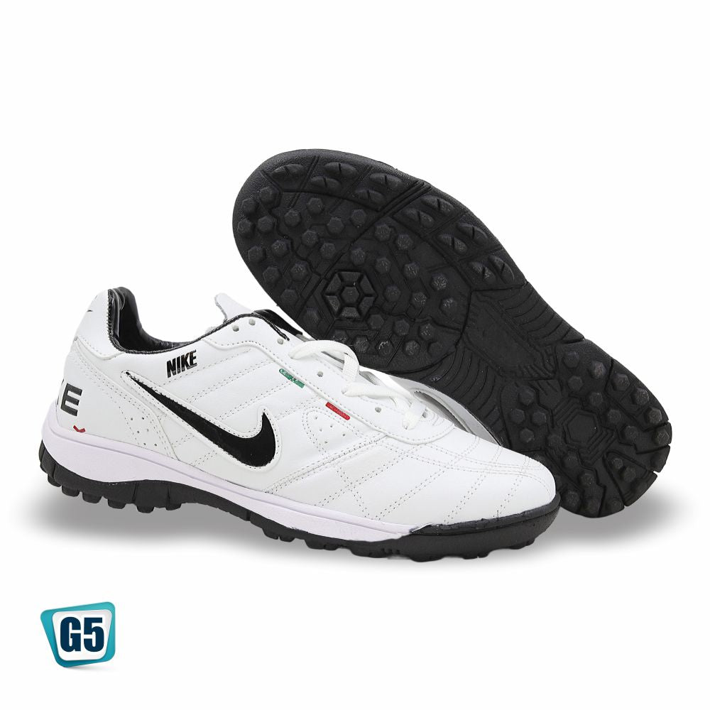 TENIS DE FUTBOL RÁPIDO RÉPLICA NIK TIEMPO LEGEND 2416-1H COLOR BLANCO NEGRO