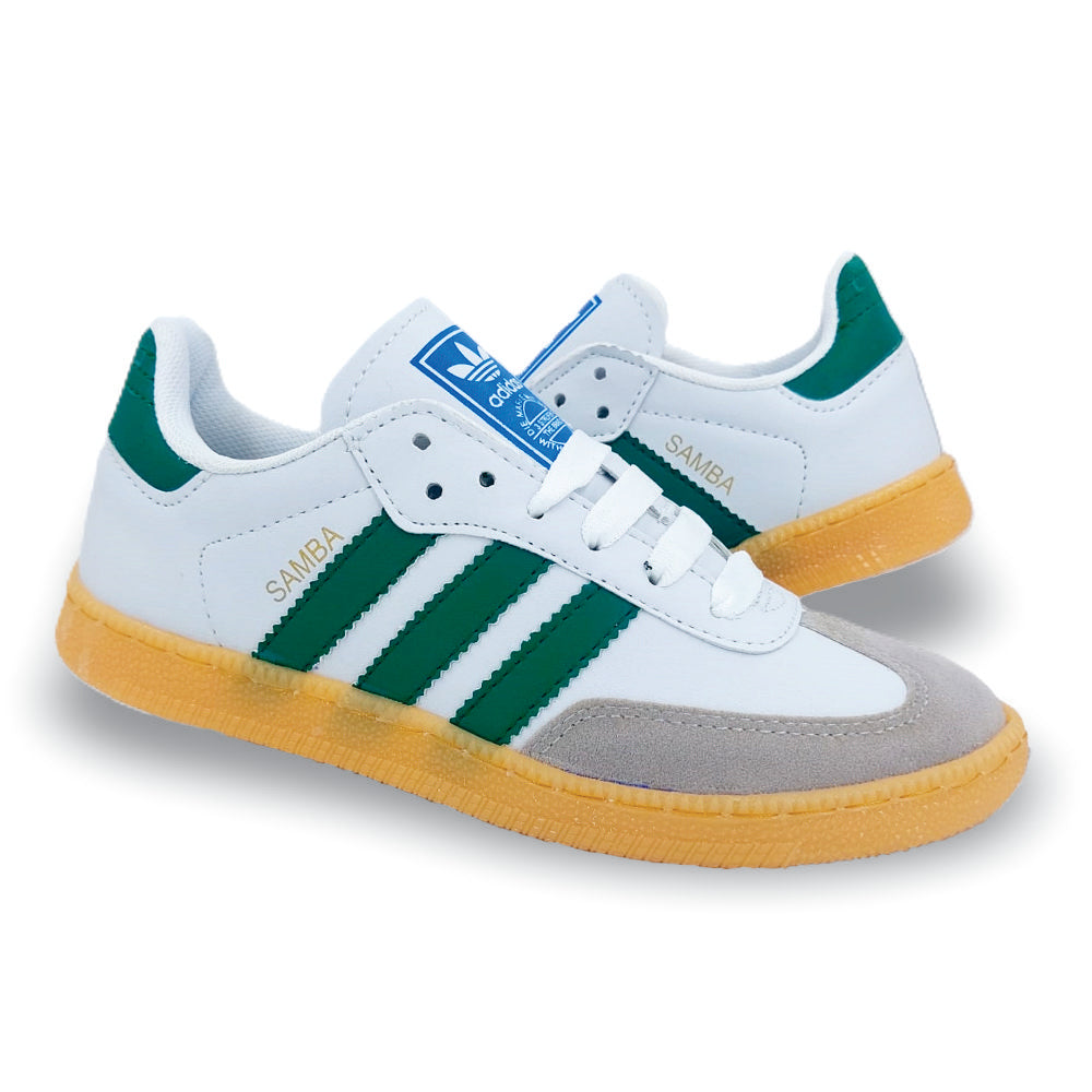 CALZADO URBANO MOD. SAMBAC COLOR BLANCO VERDE