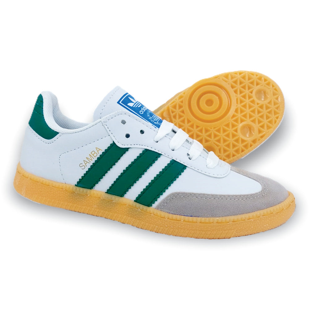 CALZADO URBANO MOD. SAMBAC COLOR BLANCO VERDE