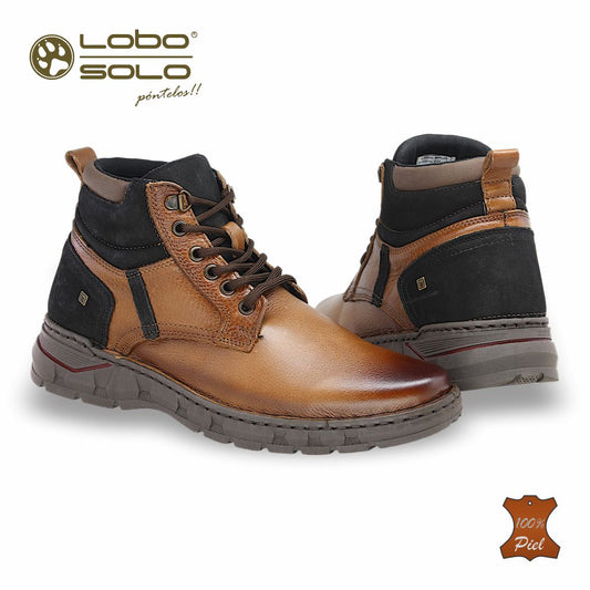 Marca LOBO SOLO, Estilo 9102, Color CAMEL, Corrida 25 - 30