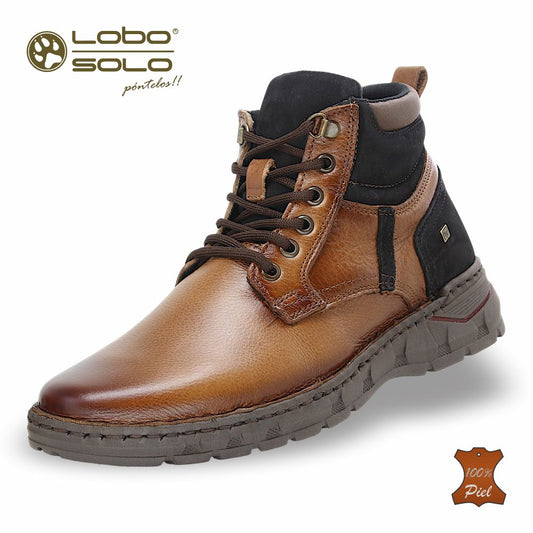 Marca LOBO SOLO, Estilo 9102, Color CAMEL, Corrida 25 - 30