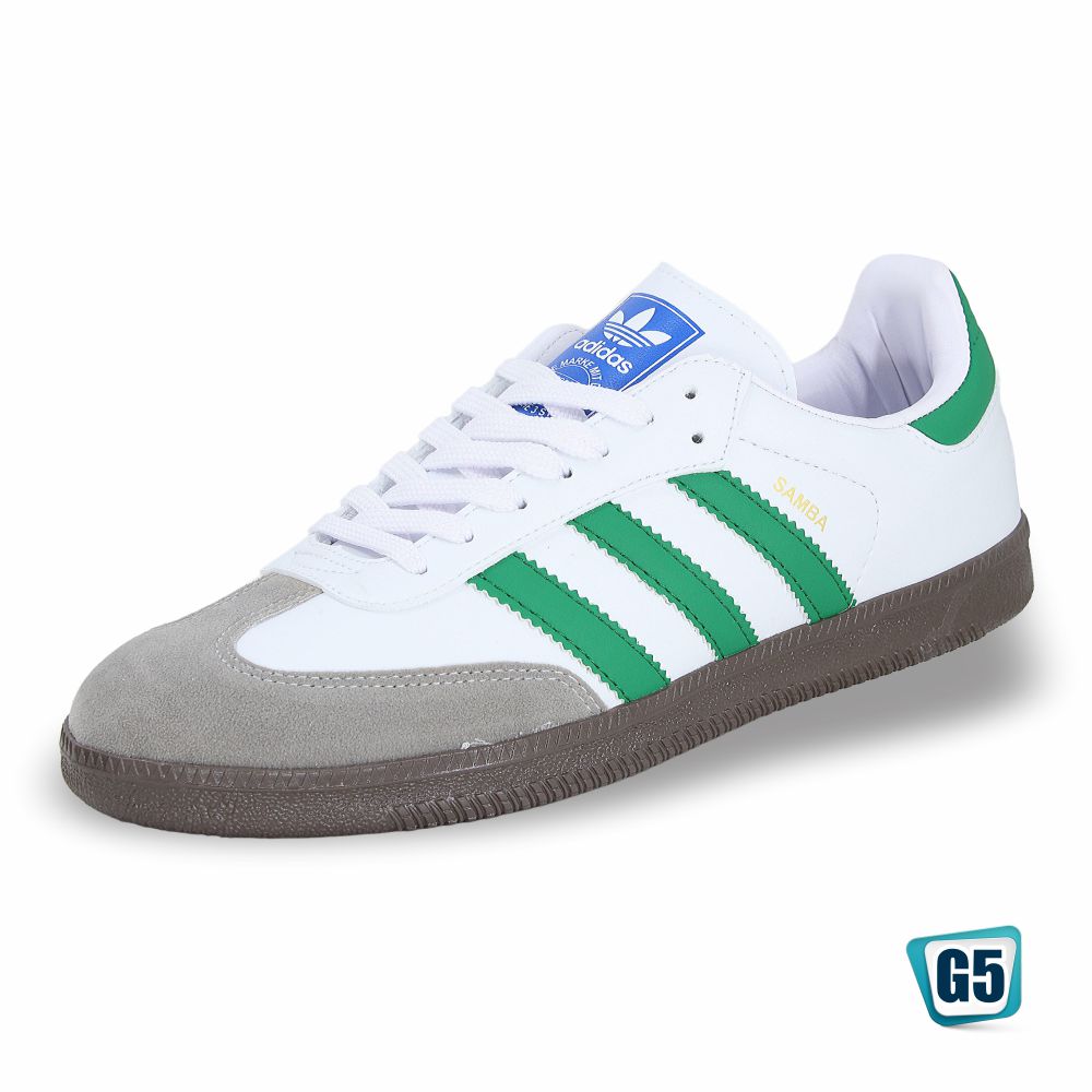CALZADO URBANO REPLICA SAMBA COLOR WHITE GREEN