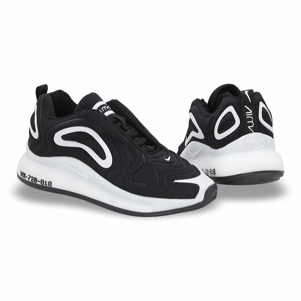 TENIS DEPORTIVO NIK REPLICA AIR BLACK MOD. 720 L20 COLOR NEGRO BLANCO