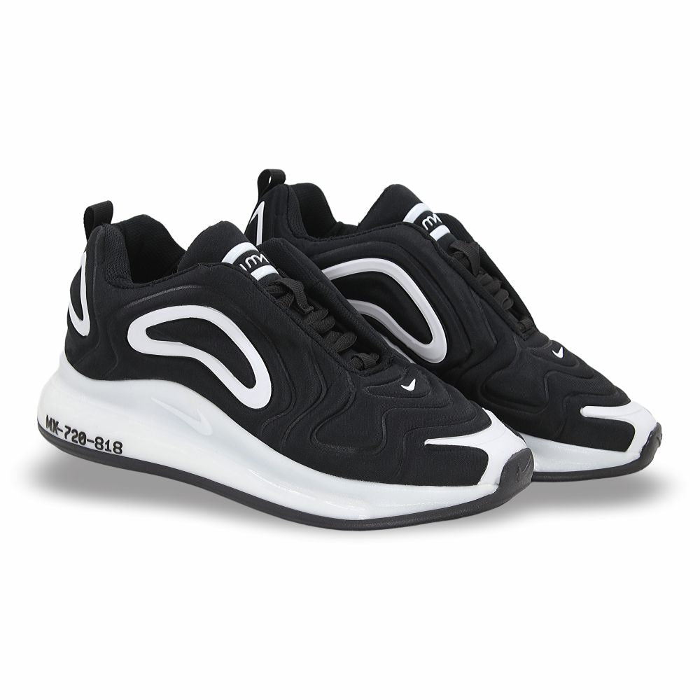 TENIS DEPORTIVO NIK REPLICA AIR BLACK MOD. 720 L20 COLOR NEGRO BLANCO