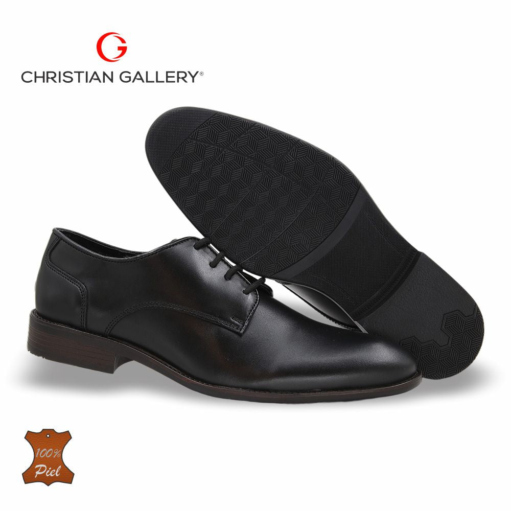 Zapato Formal de Piel mod. 3012 color negro – Christian Gallery