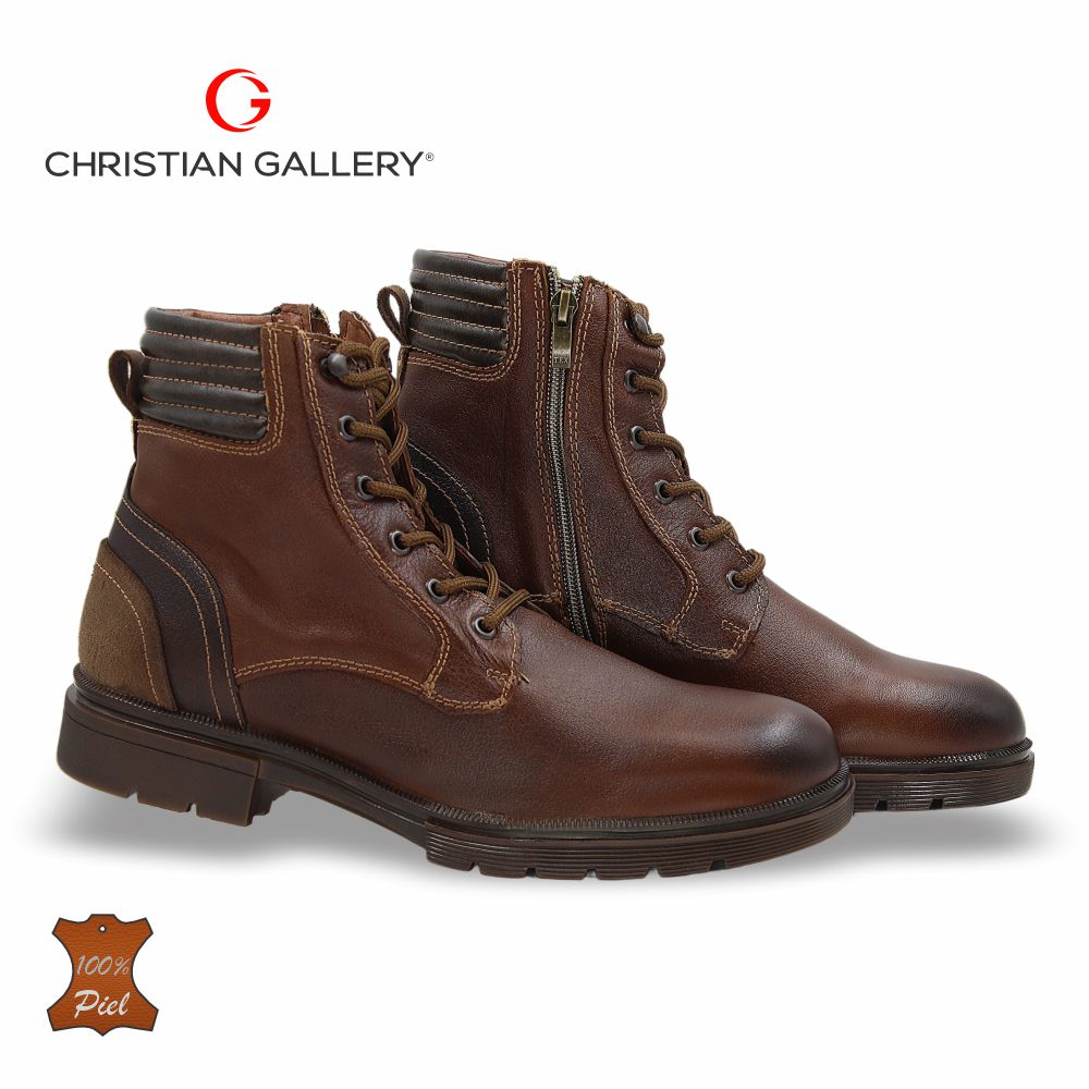 Bota Outdoor de Piel mod. 5501-3 color Tabaco – Christian Gallery