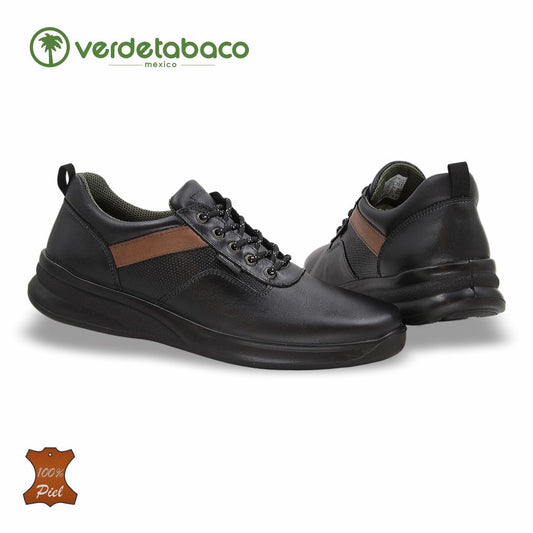 ZAPATO FORMAL EN INYECCIÓN DIRECTA DE PIEL MOD. 3631 COLOR NEGRO