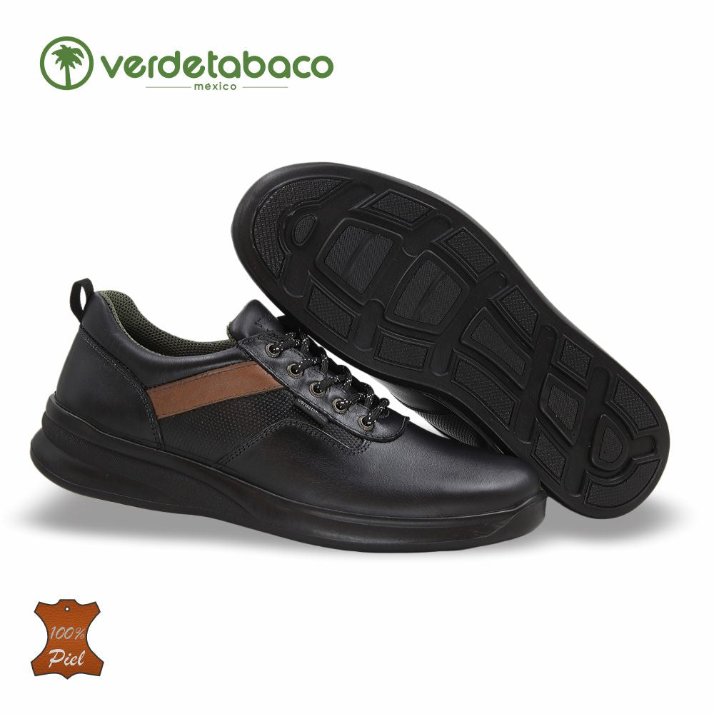 ZAPATO FORMAL EN INYECCIÓN DIRECTA DE PIEL MOD. 3631 COLOR NEGRO