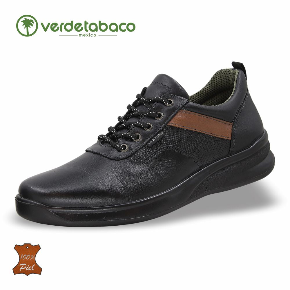 ZAPATO FORMAL EN INYECCIÓN DIRECTA DE PIEL MOD. 3631 COLOR NEGRO