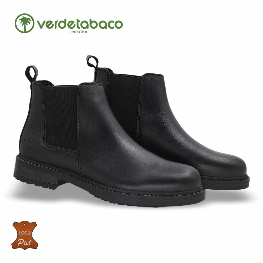 BOTA OUTDOOR DE PIEL MOD. 3712 COLOR NEGRO