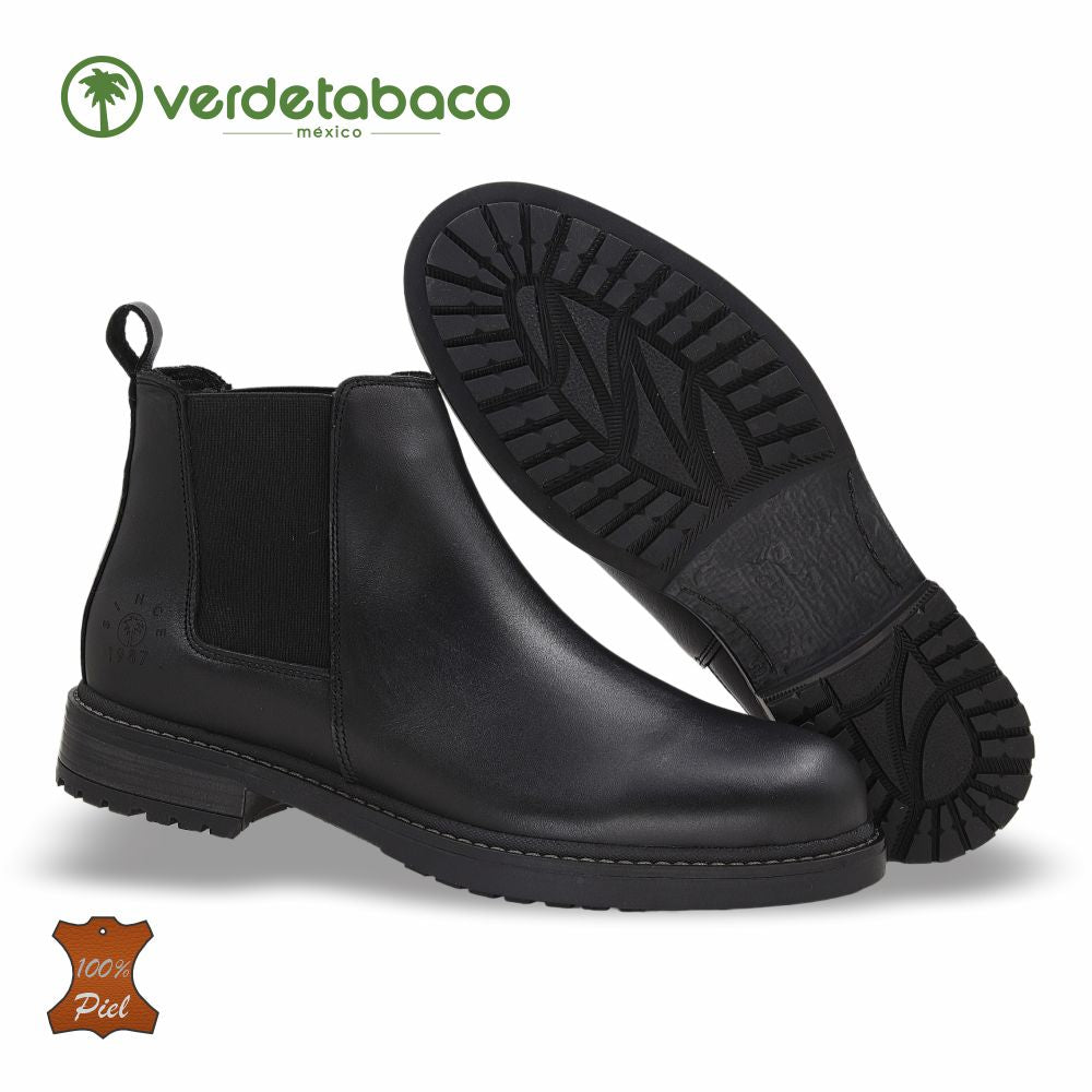 BOTA OUTDOOR DE PIEL MOD. 3712 COLOR NEGRO