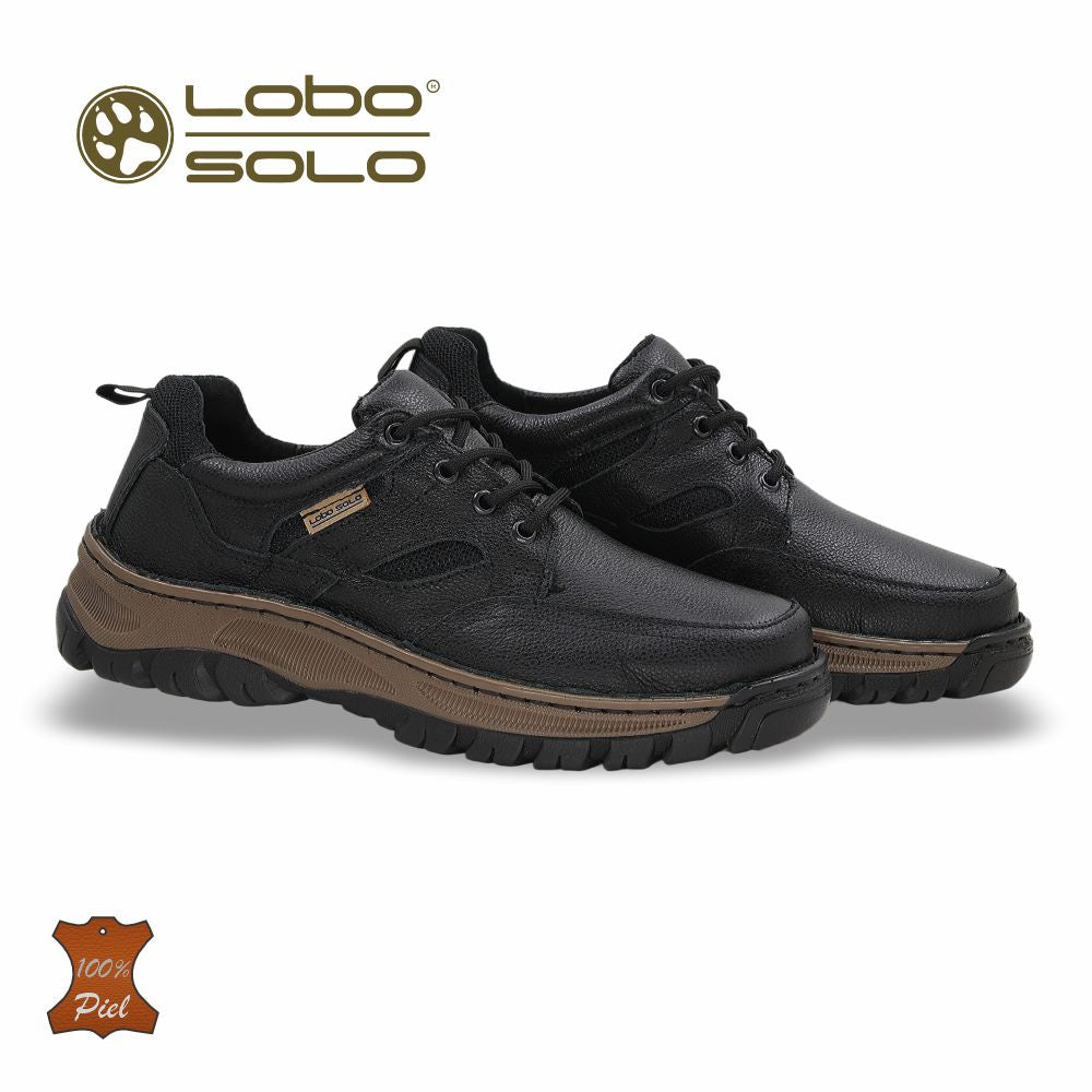 ZAPATO FORMAL DE PIEL MOD. 9066 COLOR NEGRO