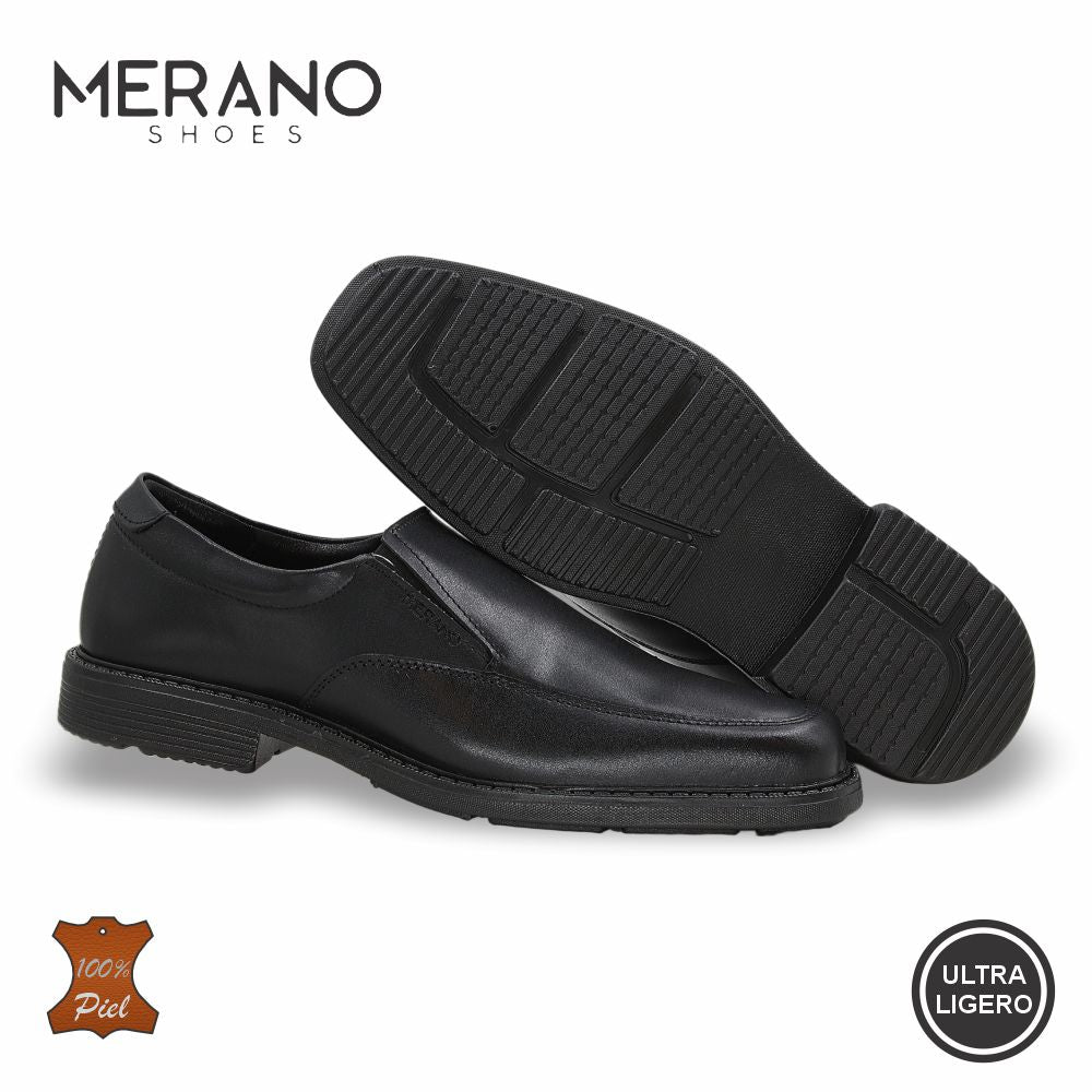 ZAPATO FORMAL DE PIEL MOD. 45102 COLOR NEGRO