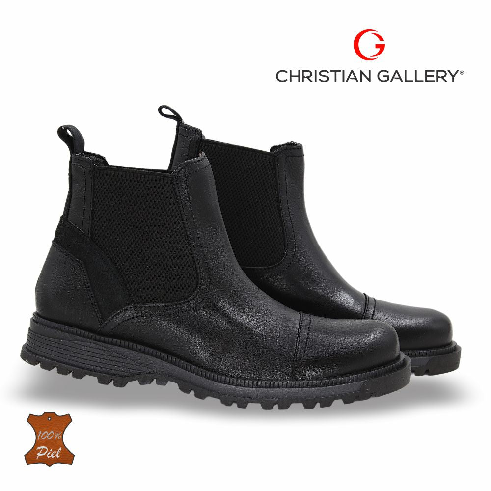 Bota Outdoor de Piel mod. 6101-1 color Negro – Christian Gallery