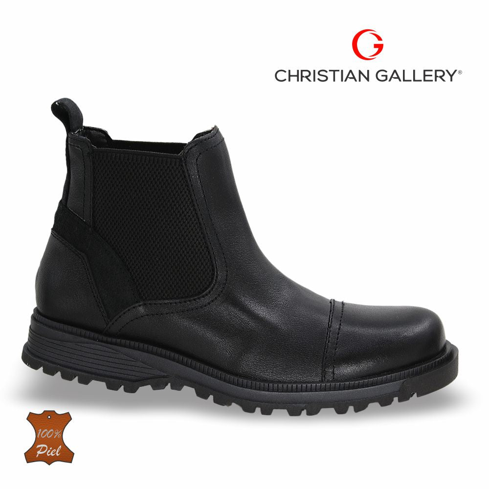 Bota Outdoor de Piel mod. 6101-1 color Negro – Christian Gallery