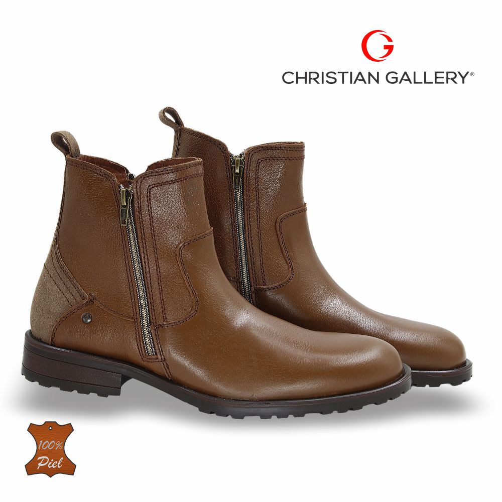 Bota Outdoor de Piel mod. 4206-1 color Tabaco – Christian Gallery