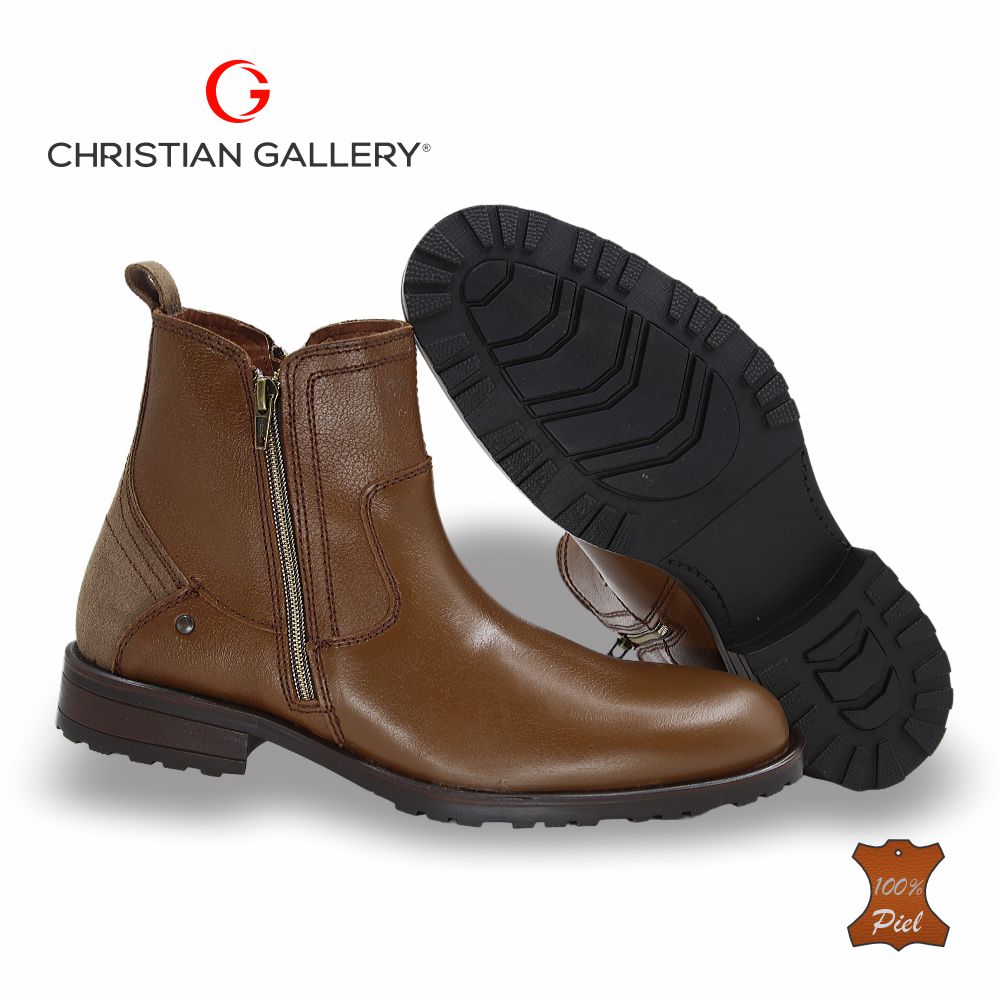 Bota Outdoor de Piel mod. 4206-1 color Tabaco – Christian Gallery