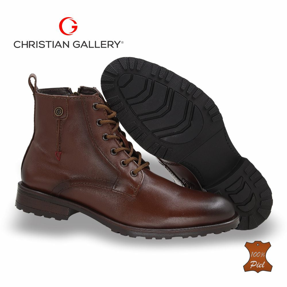 Bota Outdoor de Piel mod. 4208 color Brandy – Christian Gallery