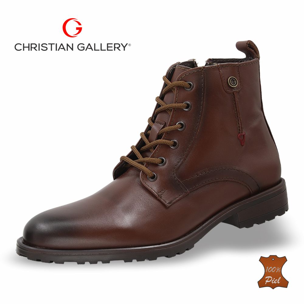 Bota Outdoor de Piel mod. 4208 color Brandy – Christian Gallery