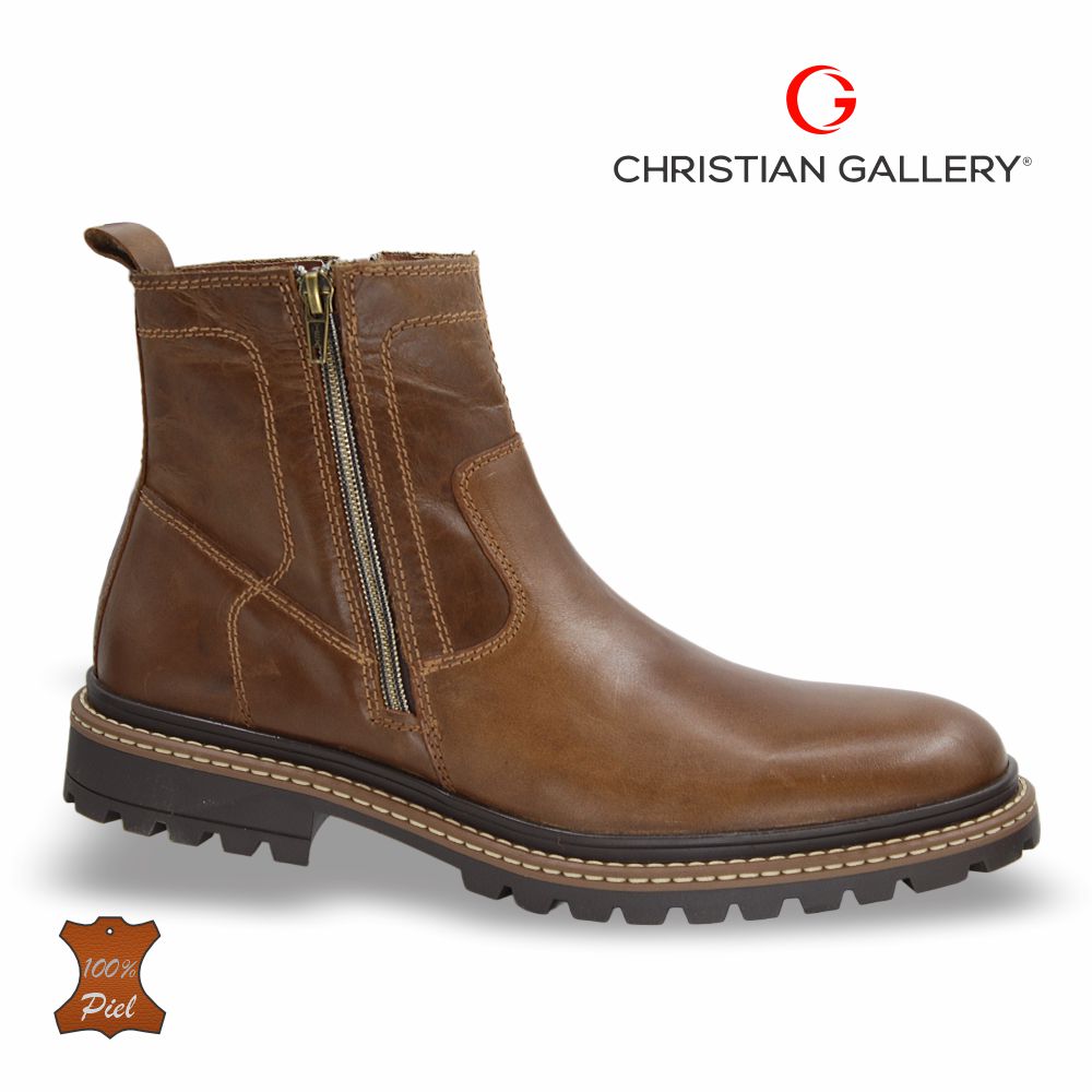 Bota Outdoor de Piel mod. 5751 color Miel – Christian Gallery