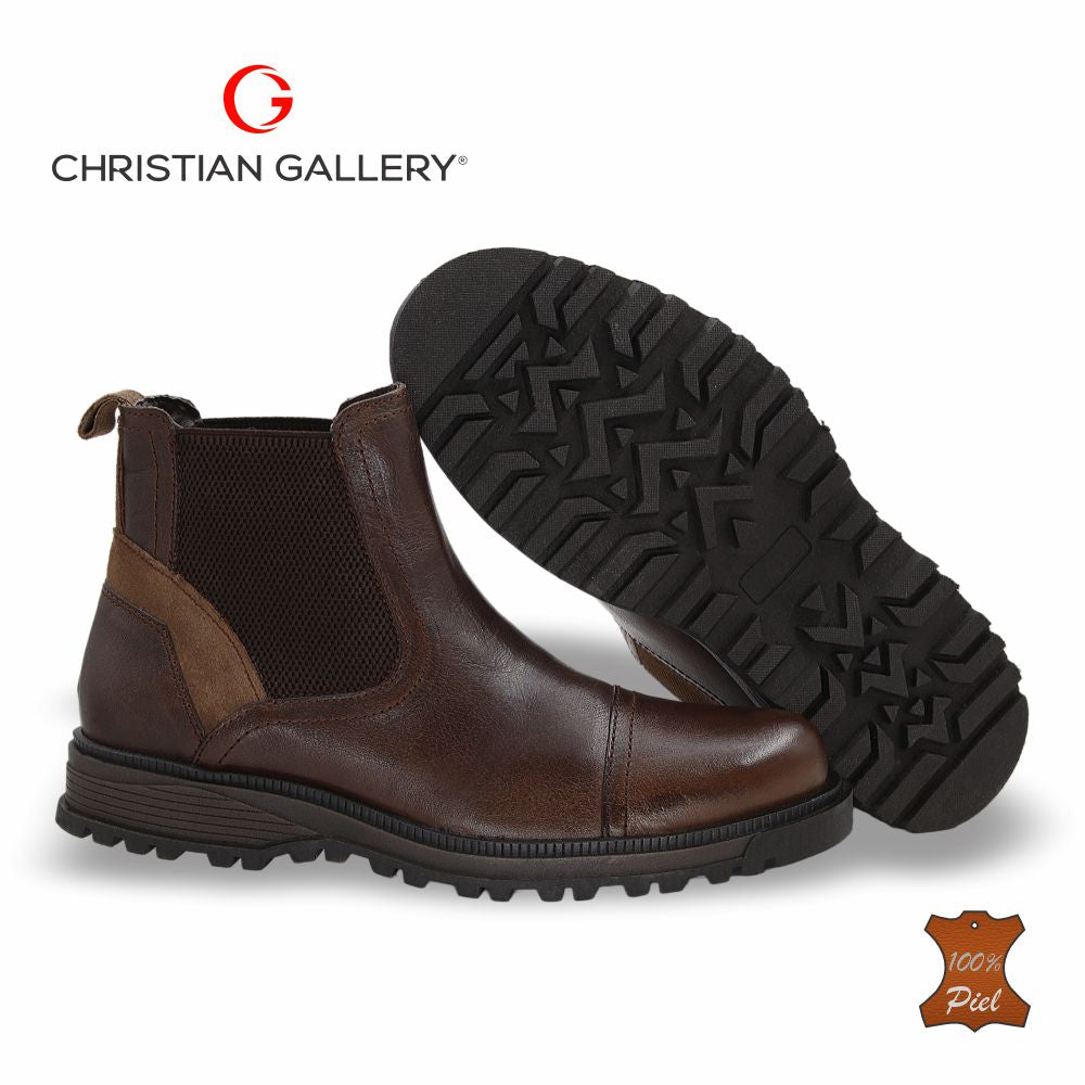 Bota Outdoor de Piel mod. 6101-1 color Brown – Christian Gallery