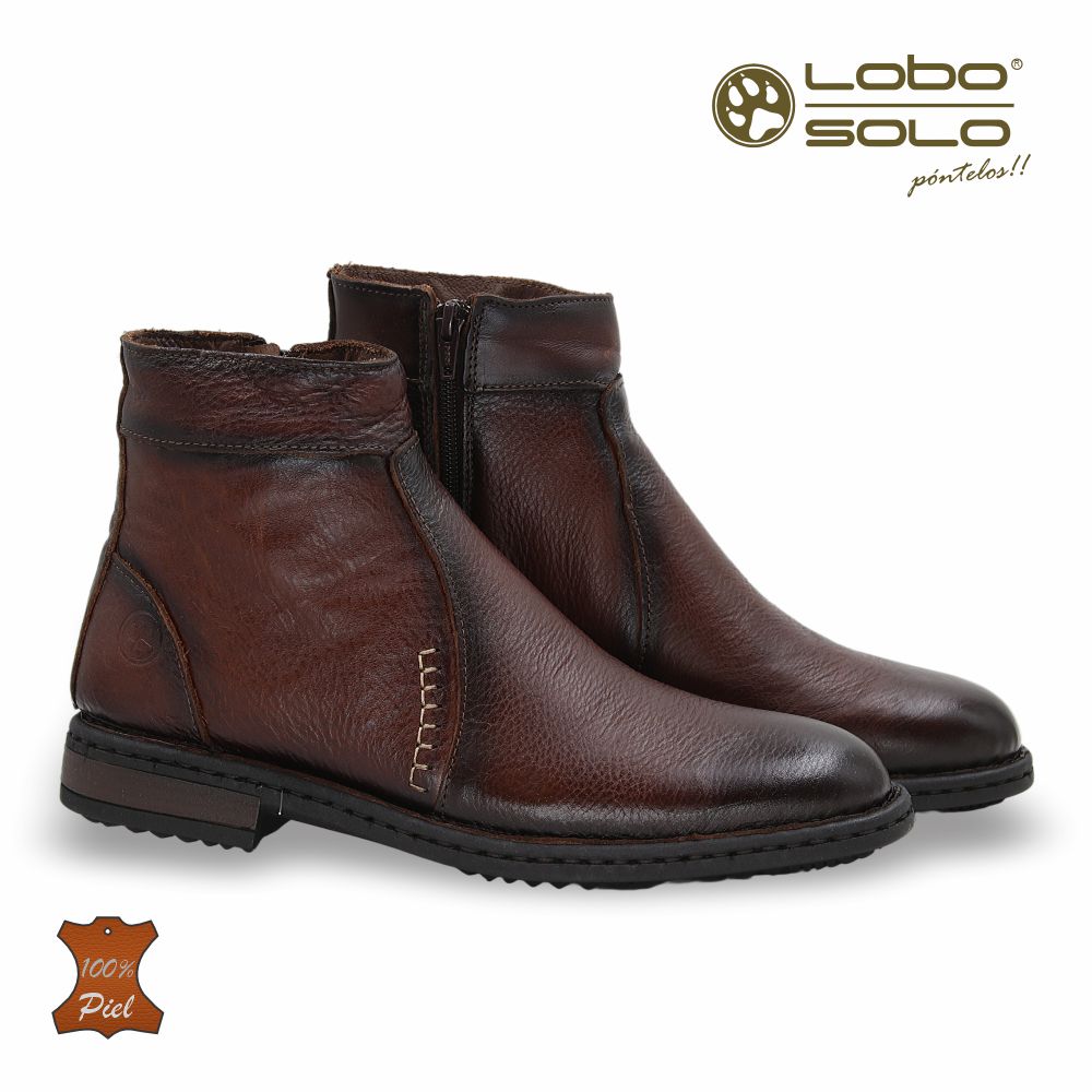 Zapato Formal media bota de Piel mod. 7951 color Besani – LOBO SOLO