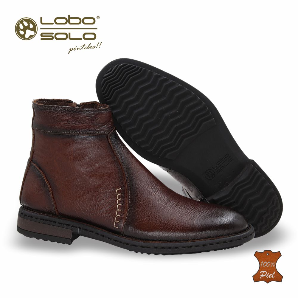 Zapato Formal media bota de Piel mod. 7951 color Besani – LOBO SOLO