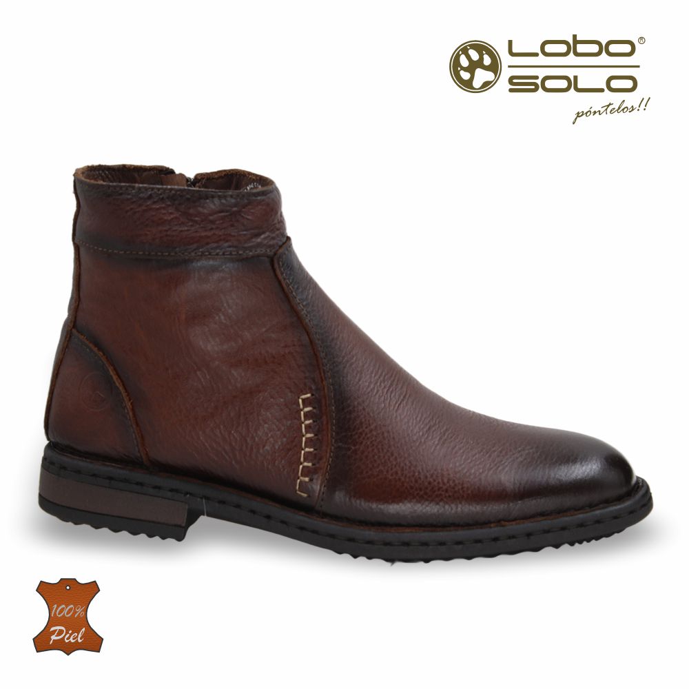 Zapato Formal media bota de Piel mod. 7951 color Besani – LOBO SOLO