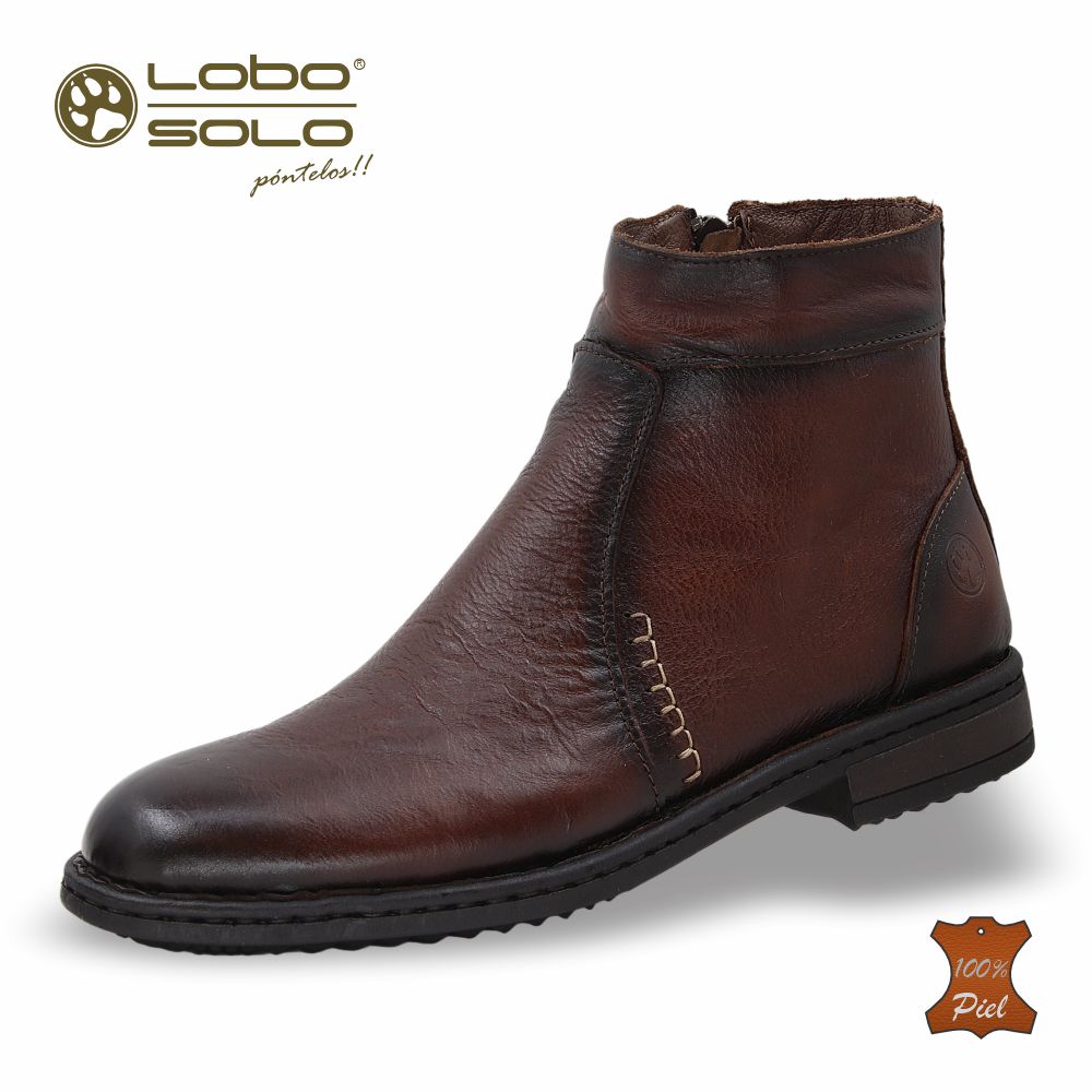 Zapato Formal media bota de Piel mod. 7951 color Besani – LOBO SOLO