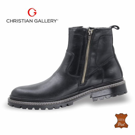 Bota Outdoor de Piel mod. 5751 color Negro – Christian Gallery