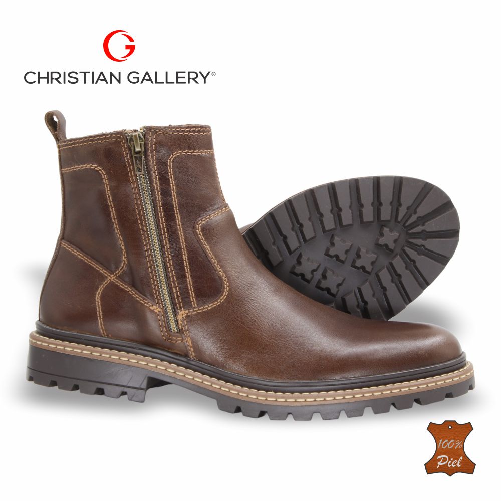 Bota Outdoor de Piel mod. 5751 color Miel – Christian Gallery