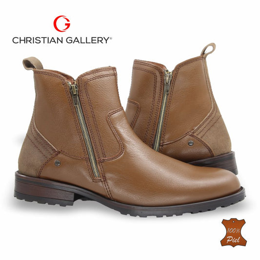 Bota Outdoor de Piel mod. 4206-1 color Tabaco – Christian Gallery