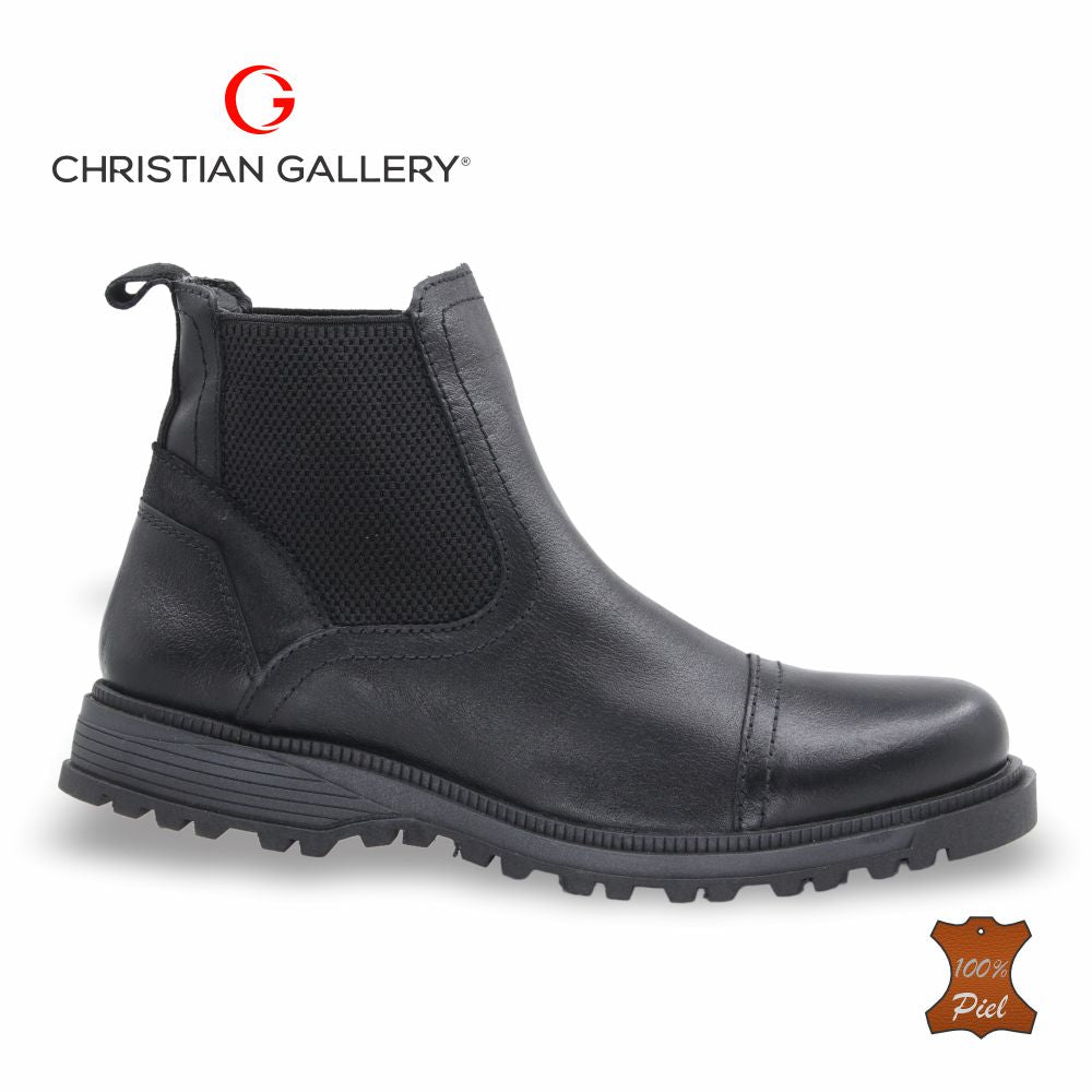 Bota Outdoor de Piel mod. 6101-1 color Negro – Christian Gallery