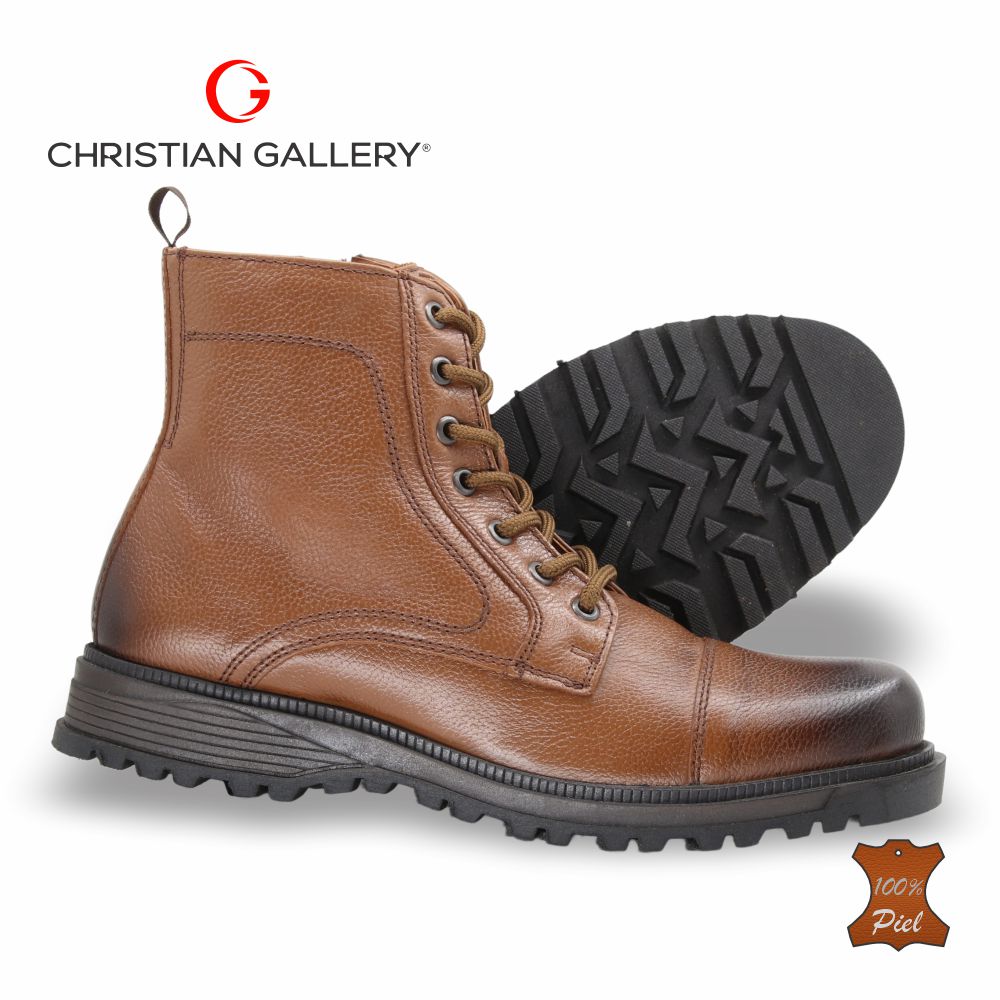 Bota Outdoor de Piel mod. 6103-1 color Miel – Christian Gallery