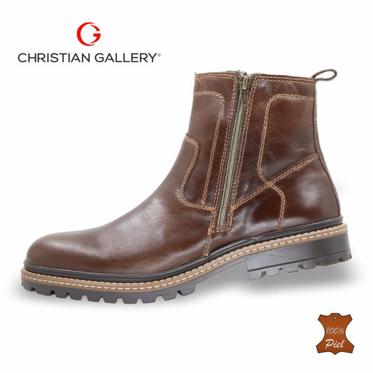 Bota Outdoor de Piel mod. 5751 color Miel – Christian Gallery