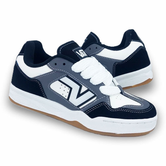 CALZADO URBANO V-029 NEGRO BLANCO NEGRO