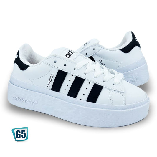 CALZADO URBANO CLASSIC BLANCO NEGRO