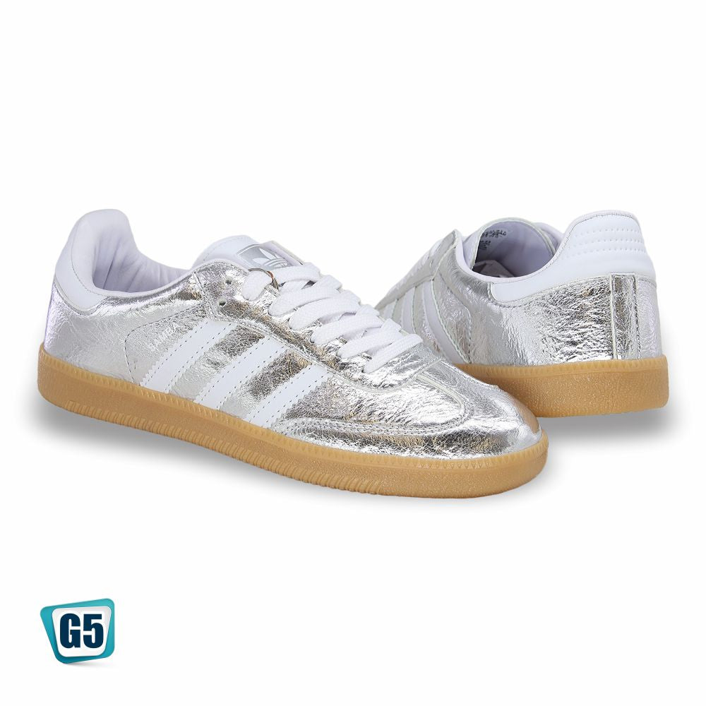 CALZADO URBANO G521, ESTILO SAMBA, COLOR METALICO PTA, CORRIDA 22 - 26.5