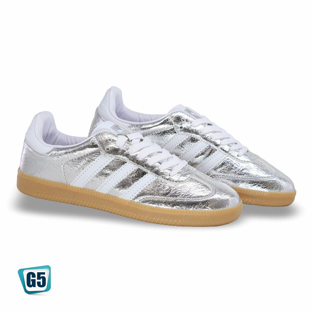 CALZADO URBANO G521, ESTILO SAMBA, COLOR METALICO PTA, CORRIDA 22 - 26.5