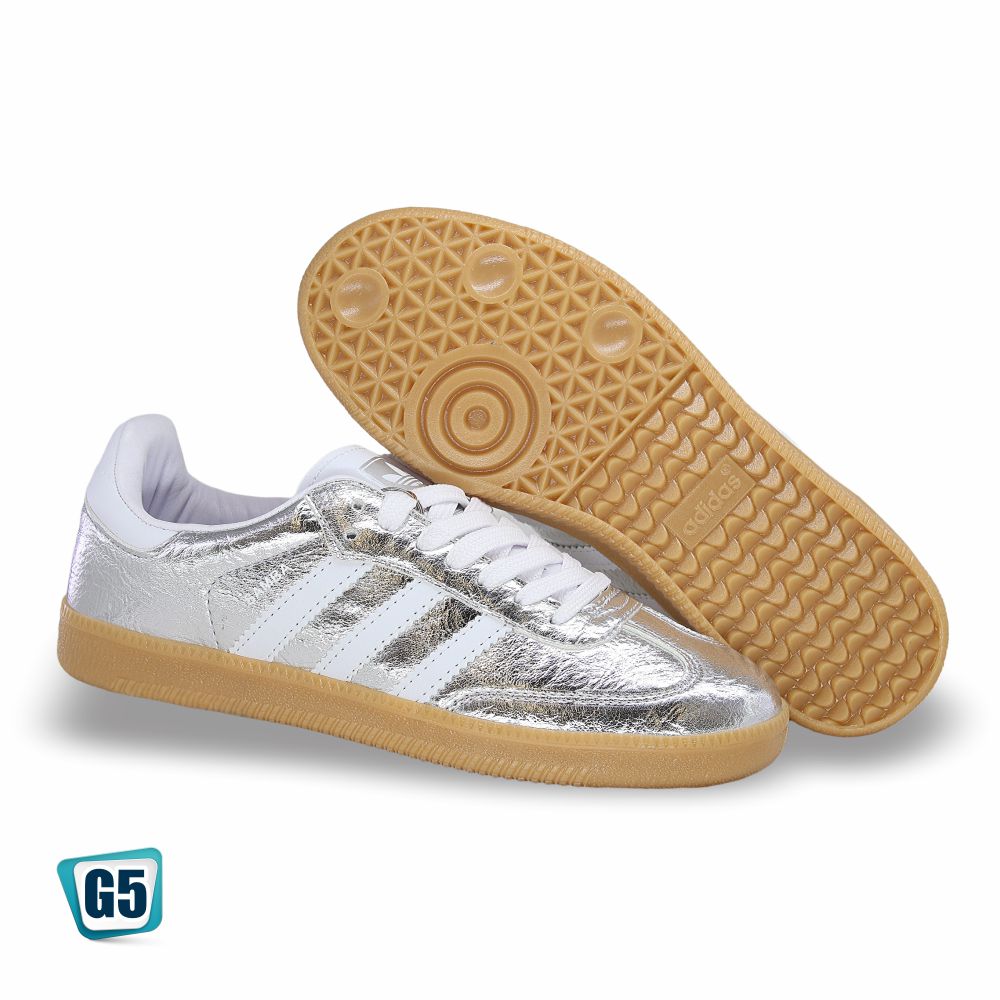 CALZADO URBANO G521, ESTILO SAMBA, COLOR METALICO PTA, CORRIDA 22 - 26.5