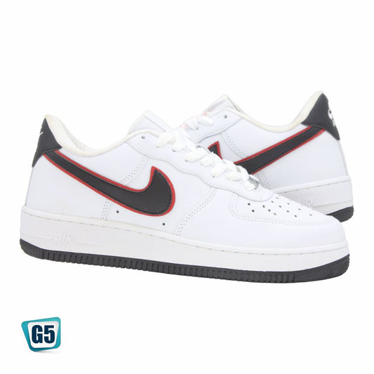 CALZADO URBANO MOD. AF1MA COLOR BLANCO/NEGRO/ROJO